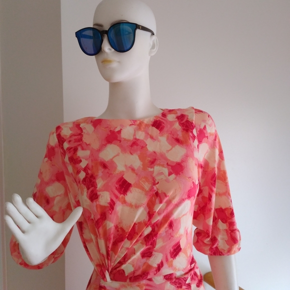 London Times Floral Printed Dress - Picture 4 of 11